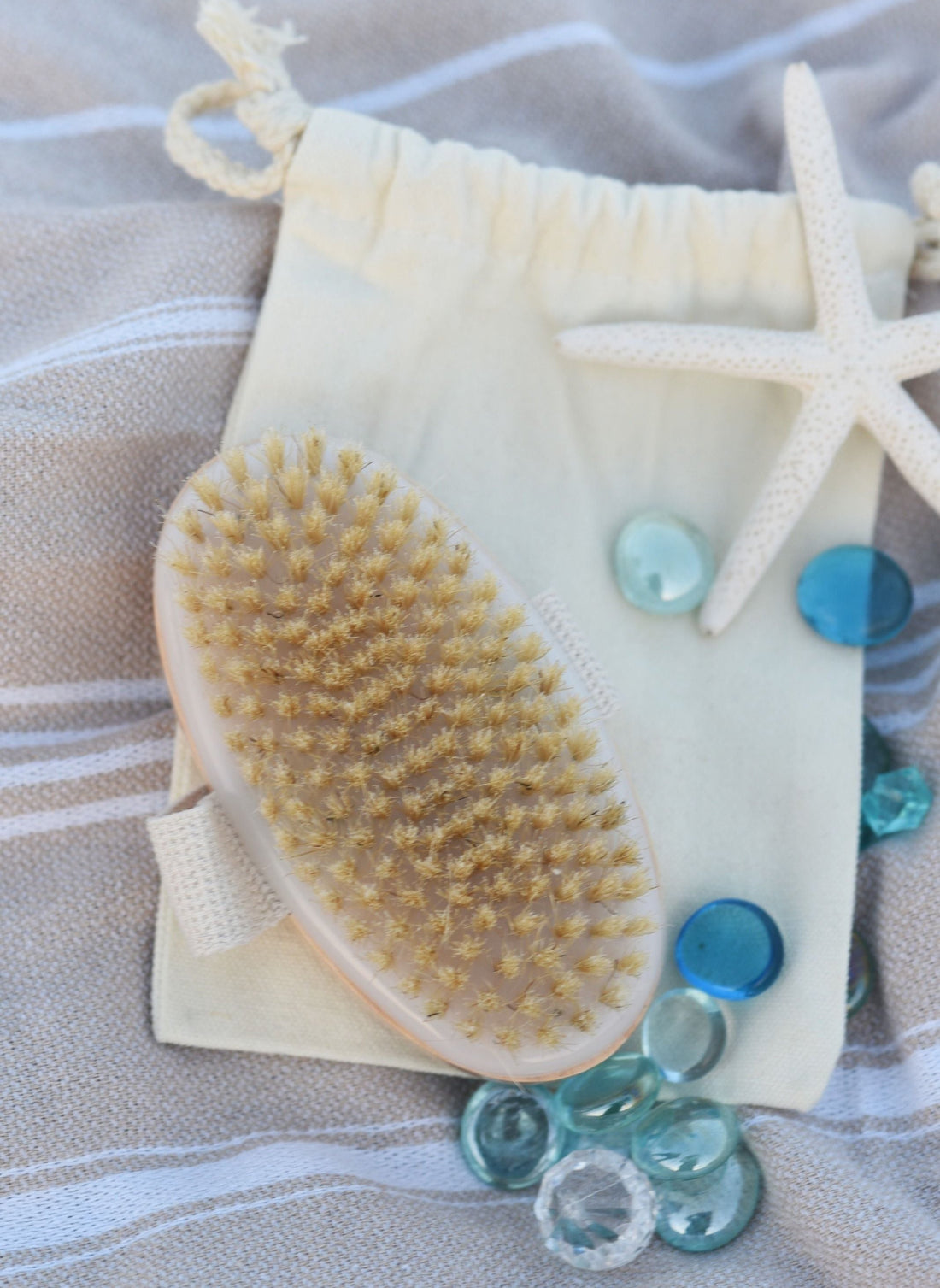 Ocean Aloe Natural Boar Bristle Exfoliating Brush